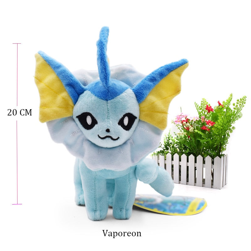 TAKARA TOMY Pokemon Standing Shiny Umbreon Vaporeon Espeon Sylveon Animal Stuffed Plush Quality Cartoon Toy 16-23cm