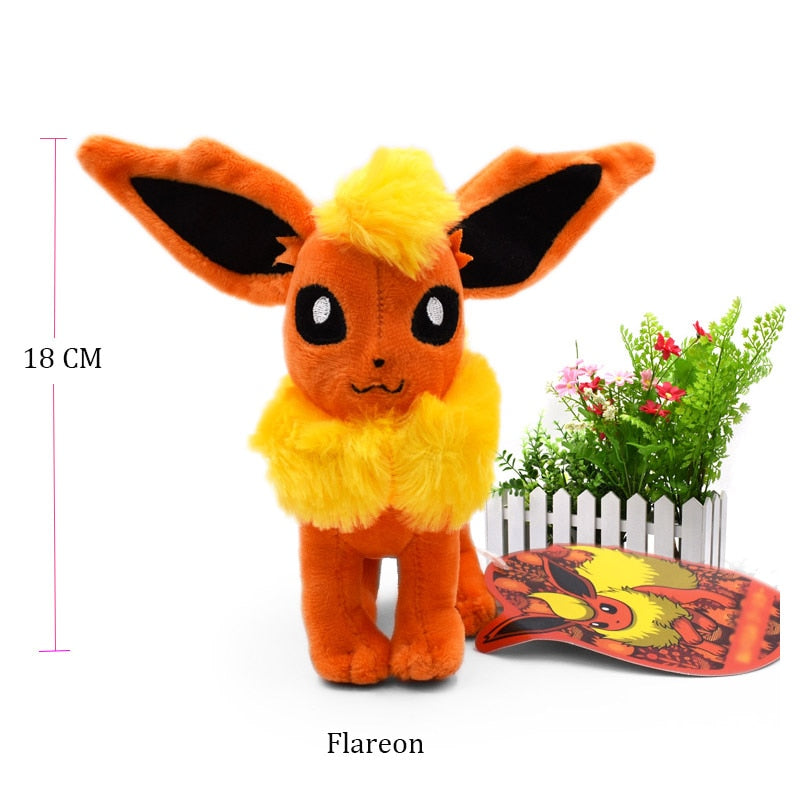 TAKARA TOMY Pokemon Standing Shiny Umbreon Vaporeon Espeon Sylveon Animal Stuffed Plush Quality Cartoon Toy 16-23cm