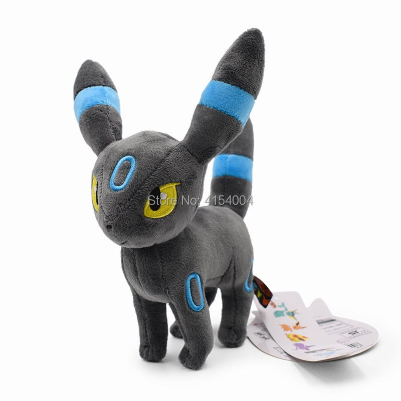 TAKARA TOMY Pokemon Standing Shiny Umbreon Vaporeon Espeon Sylveon Animal Stuffed Plush Quality Cartoon Toy 16-23cm