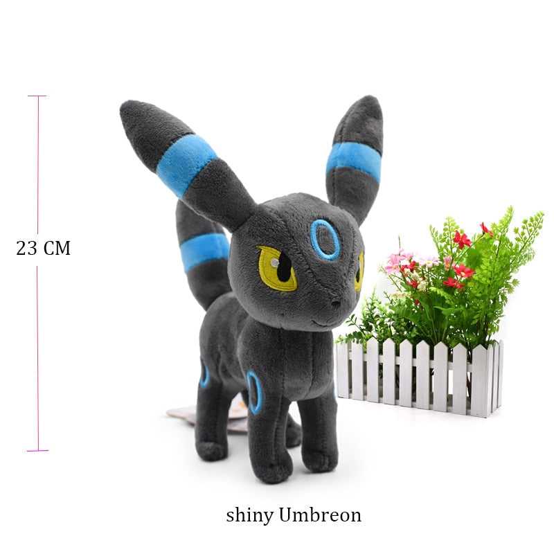 TAKARA TOMY Pokemon Standing Shiny Umbreon Vaporeon Espeon Sylveon Animal Stuffed Plush Quality Cartoon Toy 16-23cm