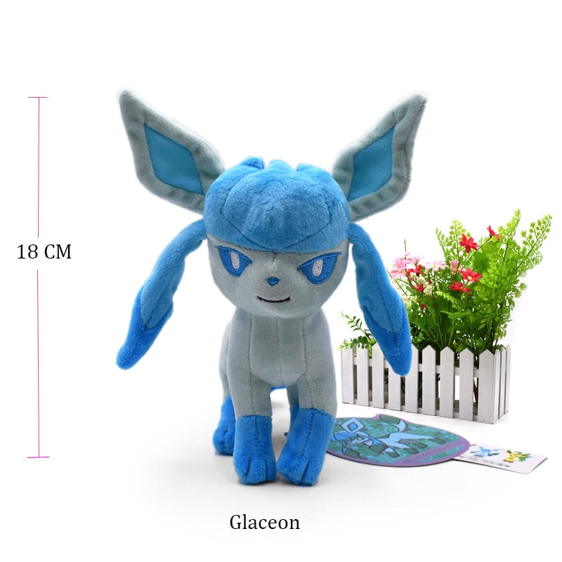 TAKARA TOMY Pokemon Standing Shiny Umbreon Vaporeon Espeon Sylveon Animal Stuffed Plush Quality Cartoon Toy 16-23cm