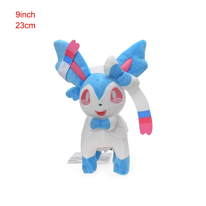 TAKARA TOMY Pokemon Standing Shiny Umbreon Vaporeon Espeon Sylveon Animal Stuffed Plush Quality Cartoon Toy 16-23cm