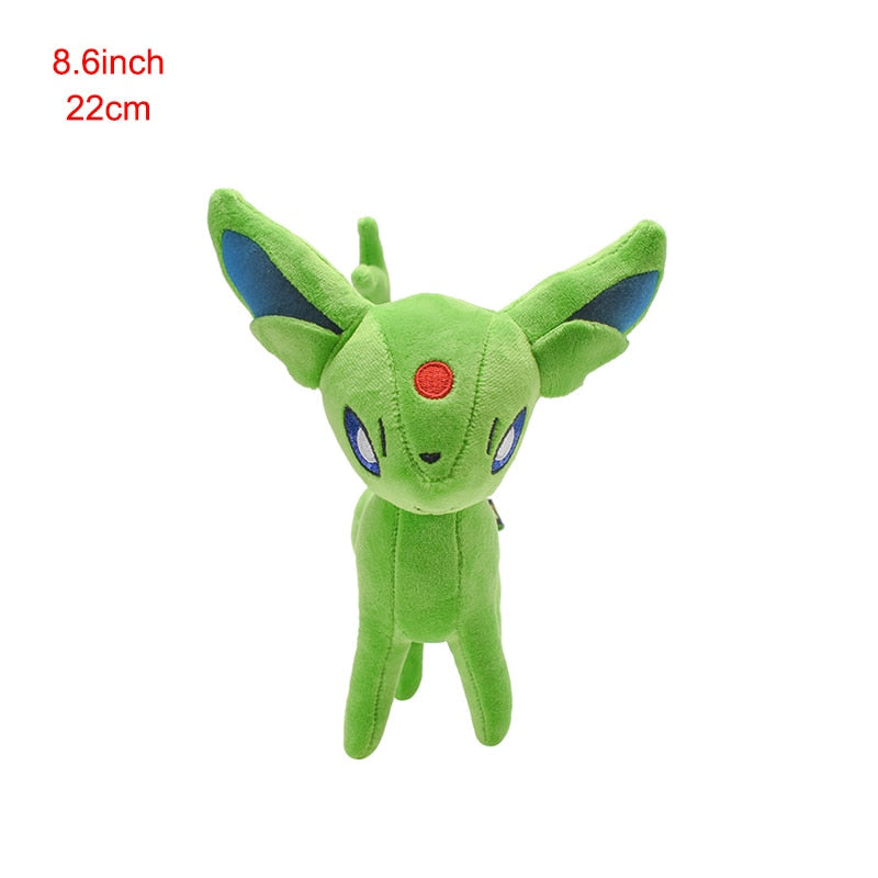 TAKARA TOMY Pokemon Standing Shiny Umbreon Vaporeon Espeon Sylveon Animal Stuffed Plush Quality Cartoon Toy 16-23cm