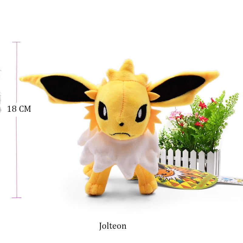 TAKARA TOMY Pokemon Standing Shiny Umbreon Vaporeon Espeon Sylveon Animal Stuffed Plush Quality Cartoon Toy 16-23cm