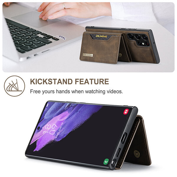 PRO Detachable™ | Magnetiskt skyddande 3 Fold Phone Wallet Case med korthållare Kickstand för iPhone (FÖRBESTÄLLNING)